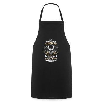 Lumberjack with chainsaw/chainsaw Forestry worker - Cooking Apron - black - Front - AI Model Male 185 dark (185cm)