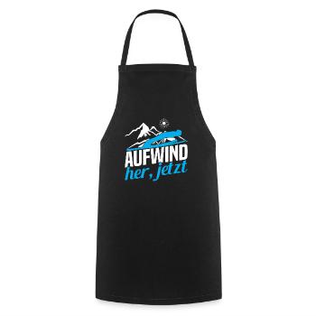Ski Suit Ski Flying Winter Sports Skis for - Cooking Apron - black - Front - AI Model Male 185 dark (185cm)