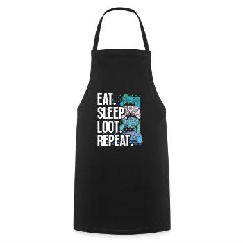 Gaming Stuff Video Game Gamer Gaming Video Games - Cooking Apron - black - Front - AI Model Male 185 dark (185cm)