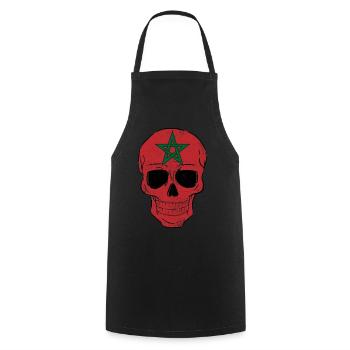Maroc - Tablier de cuisine - noir - Devant - AI Model Male 185 dark (185cm)
