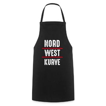 Northwest curve - Cooking Apron - black - Front - AI Model Male 185 dark (185cm)