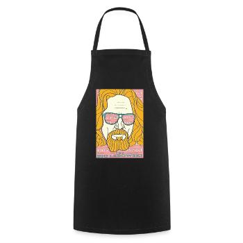 The Big Lebowski - Dude - Cooking Apron - black - Front - AI Model Male 185 dark (185cm)