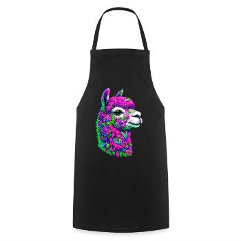 Alpaca - Cooking Apron - black - Front - AI Model Male 185 dark (185cm)