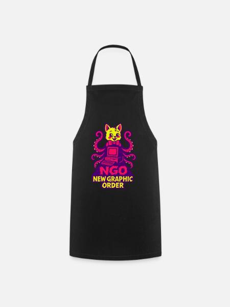 Cute Cthulhu - Kochschürze - Schwarz