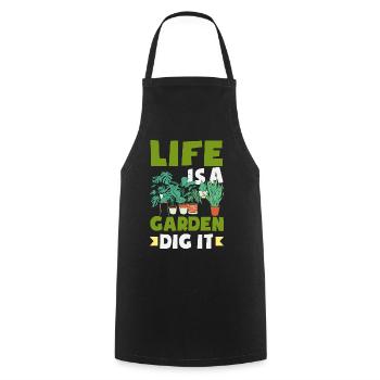 Garden & Plant Lovers Gifts - Cooking Apron - black - Front - AI Model Male 185 dark (185cm)