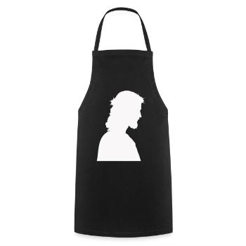 Jesus Christ Silhouette - Cooking Apron - black - Front - AI Model Male 185 dark (185cm)