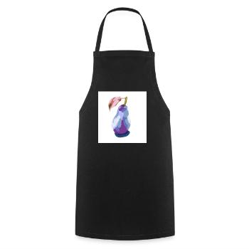 Pear in Pastels Abstract - Cooking Apron - black - Front - AI Model Male 185 dark (185cm)