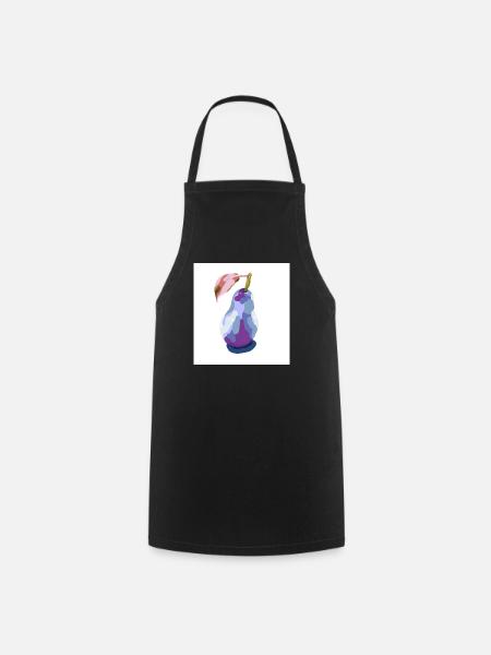 Pear in Pastels Abstract - Cooking Apron - black