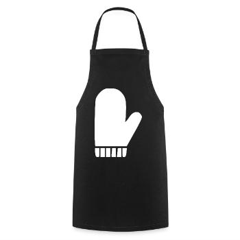 Winter Handschuh Icon Fäustling  - Kochschürze - Schwarz - Vorne - AI Model Male 185 dark (185cm)