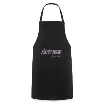 Birthday - Legendarily great since 1954 - - Cooking Apron - black - Front - AI Model Male 185 dark (185cm)
