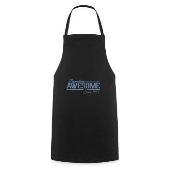 Birthday - Legendarily great since 1954 - Cooking Apron - black - Front - AI Model Male 185 dark (185cm)