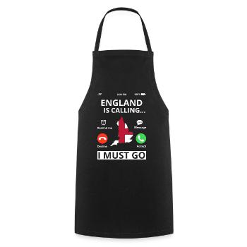 England Flag Vintage English Flag Used Look - Cooking Apron - black - Front - AI Model Male 185 dark (185cm)
