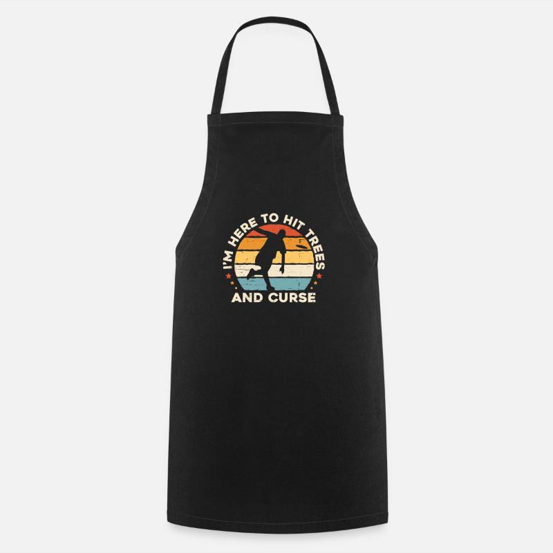 Frisbee Disc Golf - Tablier de cuisine - noir