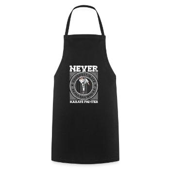 Karate Karate Fighter Martial Arts - Cooking Apron - black - Front - AI Model Male 185 dark (185cm)
