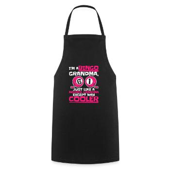 Bingo Gambling Lottery Bingo Joueurs - Tablier de cuisine - noir - Devant - AI Model Male 185 dark (185cm)