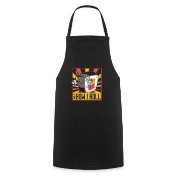 Sushi Japanisches Essen Maki Sushi Kawaii - Kochschürze - Schwarz - Vorne - AI Model Male 185 dark (185cm)
