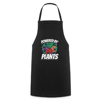 Vegetarian Vegan Veggie Vegetarian - Cooking Apron - black - Front - AI Model Male 185 dark (185cm)