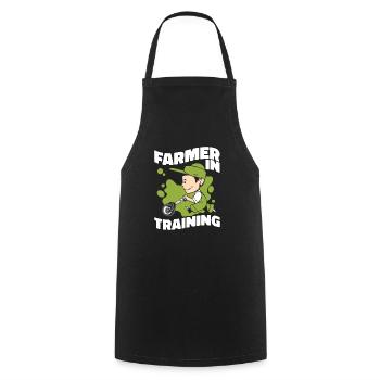 Farmer Agriculture Farmers Farmer - Cooking Apron - black - Front - AI Model Male 185 dark (185cm)