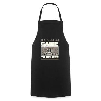 Chess Chess Players - Cooking Apron - black - Front - AI Model Male 185 dark (185cm)