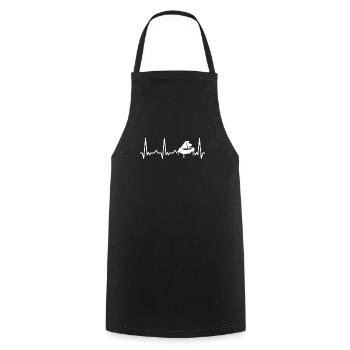 Piano Klavier Instrument de piano - Tablier de cuisine - noir - Devant - AI Model Male 185 dark (185cm)