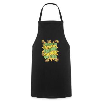 Taco Tacos Mexican Food Mexico - Cooking Apron - black - Front - AI Model Male 185 dark (185cm)