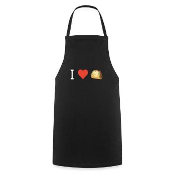 Taco Tacos mexikanisches Essen Mexiko - Kochschürze - Schwarz - Vorne - AI Model Male 185 dark (185cm)