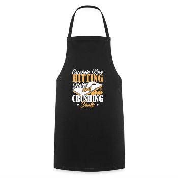 Cornhole Bean Bag Cornhole Joueur - Tablier de cuisine - noir - Devant - AI Model Male 185 dark (185cm)