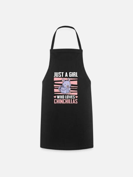 Chinchilla Chinchilla's Mouse - Cooking Apron - black
