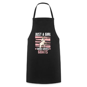 Goat Goat Goats Animal Goat - Cooking Apron - black - Front - AI Model Male 185 dark (185cm)