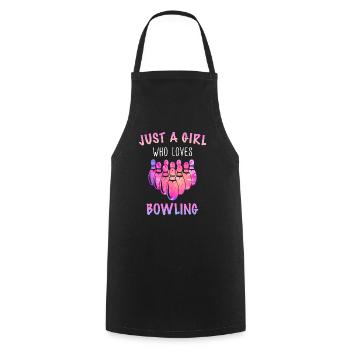 Bowling Bowler Pin Ball Bowling Ball - Tablier de cuisine - noir - Devant - AI Model Male 185 dark (185cm)