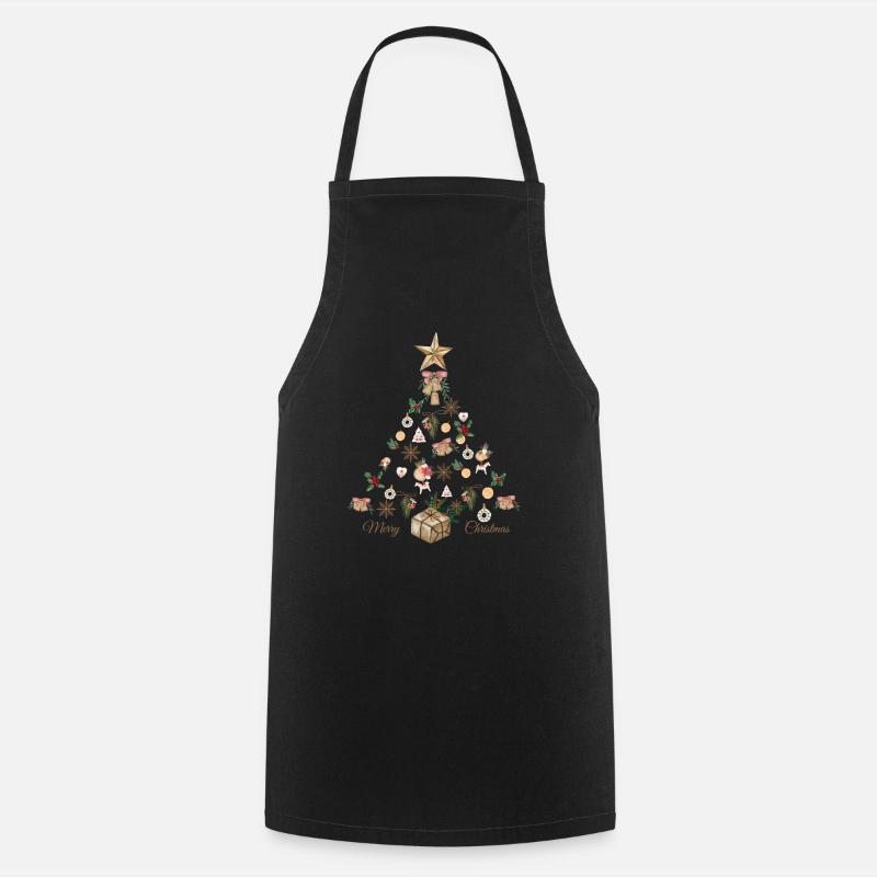 Noël Boho - Tablier de cuisine - noir