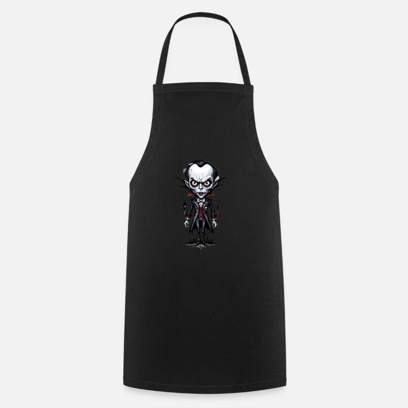 un vampire à grosse tête 9 - Tablier de cuisine - noir