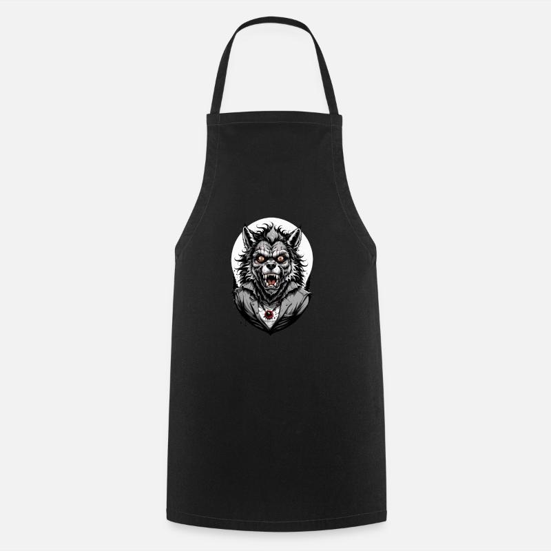 WEREWOLF Costume 11 - Cooking Apron - black