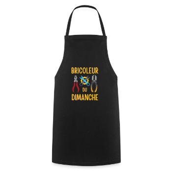 Bricoleur du dimanche 4 - Tablier de cuisine - noir - Devant - AI Model Male 185 dark (185cm)