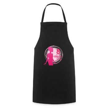 8th march international Women's day - Cooking Apron - black - Front - AI Model Male 185 dark (185cm)