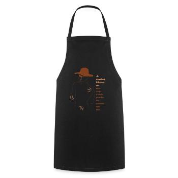 Mon corps m'a parlé - Tablier de cuisine - noir - Devant - AI Model Male 185 dark (185cm)