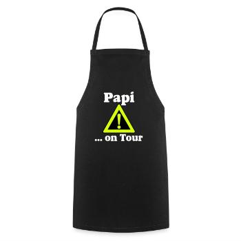 Fête des pères, Fête, Buveur de bière, Papa en tournée (25 - Tablier de cuisine - noir - Devant - AI Model Male 185 dark (185cm)