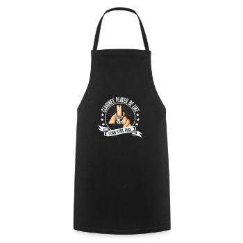 Klarinette Player Orchestra Musiker - Kochschürze - Schwarz - Vorne - AI Model Male 185 dark (185cm)