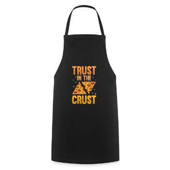 Pizza Baker Make your own pizza - Cooking Apron - black - Front - AI Model Male 185 dark (185cm)