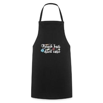 Collecting shells - Cooking Apron - black - Front - AI Model Male 185 dark (185cm)