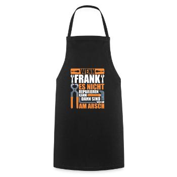 Vorname Frank Name Geburtstag Geschenk - Kochschürze - Schwarz - Vorne - AI Model Male 185 dark (185cm)