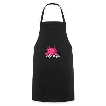 Résoudre des mots croisés - Tablier de cuisine - noir - Devant - AI Model Male 185 dark (185cm)