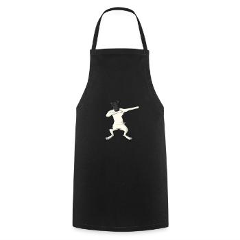 Smoothhair Fox Terrier Dog - Cooking Apron - black - Front - AI Model Male 185 dark (185cm)