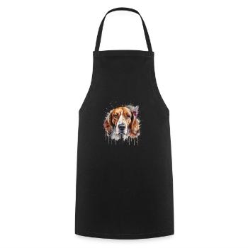 American Foxhound - Kochschürze - Schwarz - Vorne - AI Model Male 185 dark (185cm)