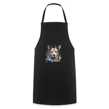 Bouvier australien - Tablier de cuisine - noir - Devant - AI Model Male 185 dark (185cm)