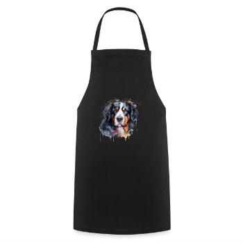 Bouvier bernois - Tablier de cuisine - noir - Devant - AI Model Male 185 dark (185cm)