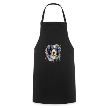 Bouvier bernois - Tablier de cuisine - noir - Devant - AI Model Male 185 dark (185cm)