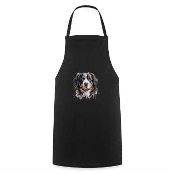 Bouvier bernois - Tablier de cuisine - noir - Devant - AI Model Male 185 dark (185cm)