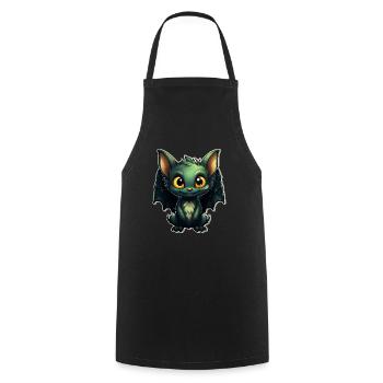 Bat Halloween I Cartoon Cute Bat - Kochschürze - Schwarz - Vorne - AI Model Male 185 dark (185cm)