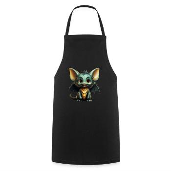 Bat Halloween I Cartoon Cute Bat - Kochschürze - Schwarz - Vorne - AI Model Male 185 dark (185cm)